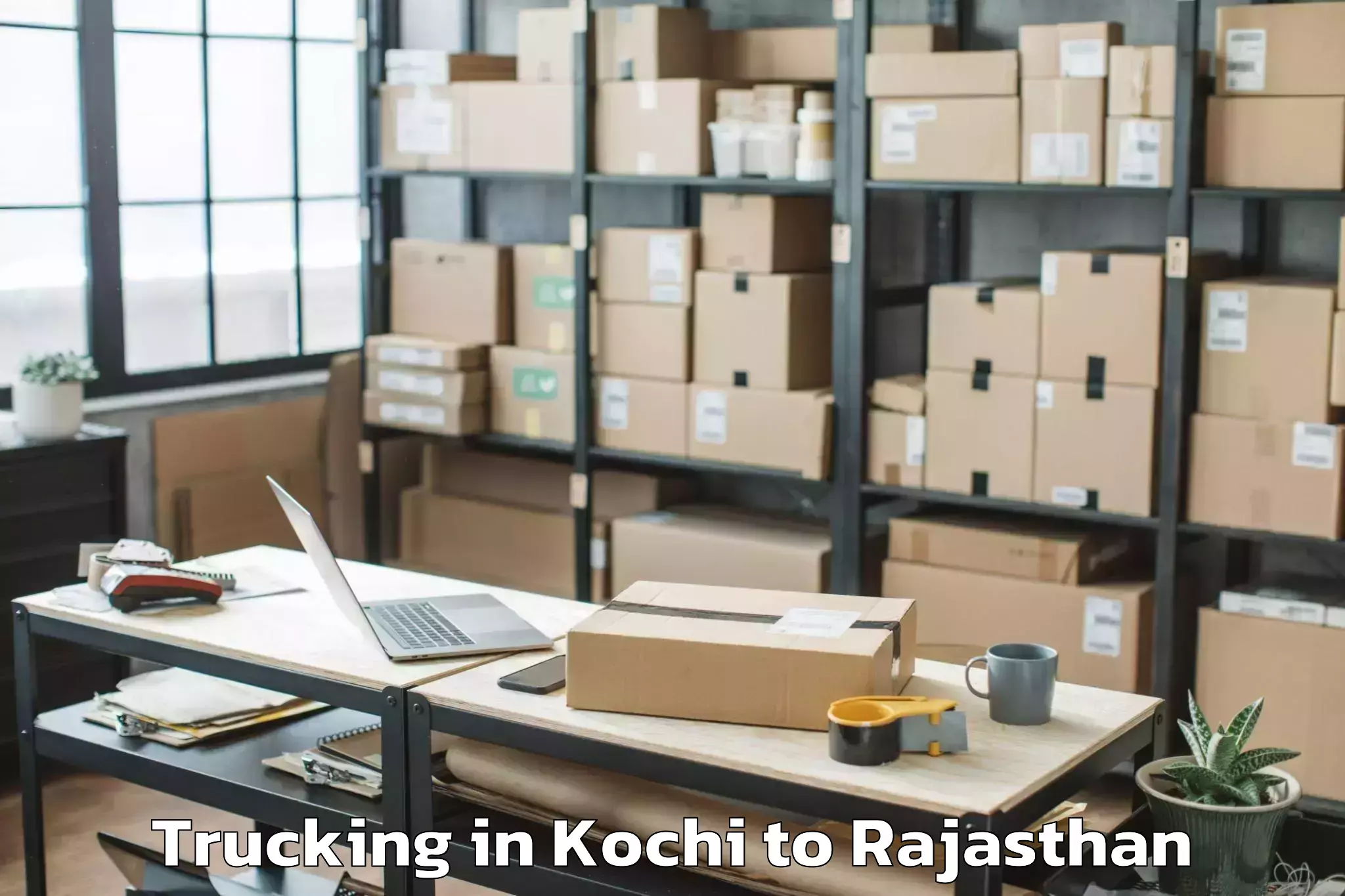 Book Kochi to Iiit Kota Trucking Online